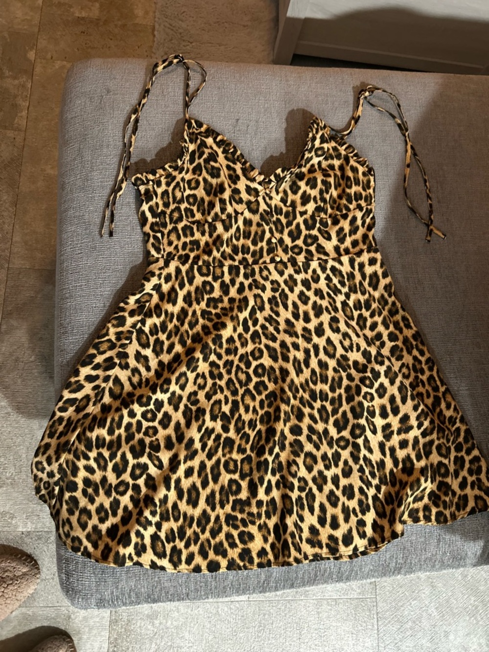 Zara Leopard Print Mini Dress size Medium